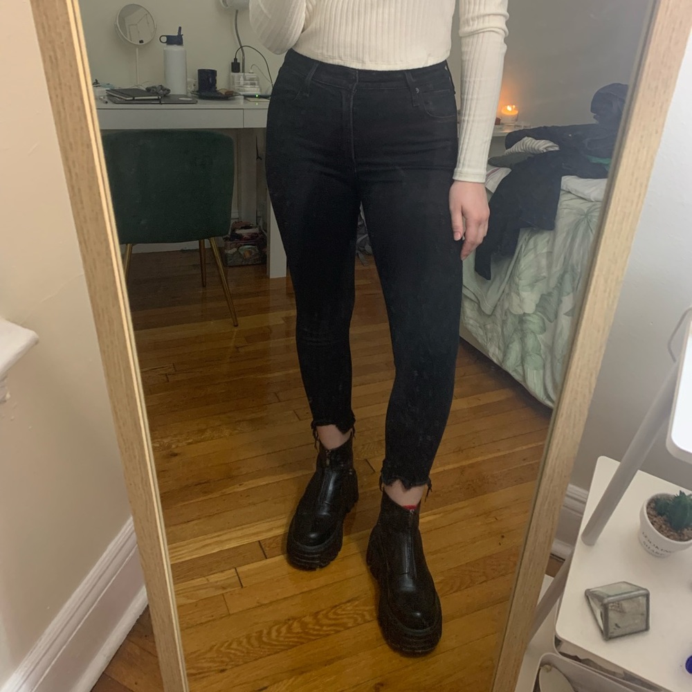 Black Abercrombie skinny jeans